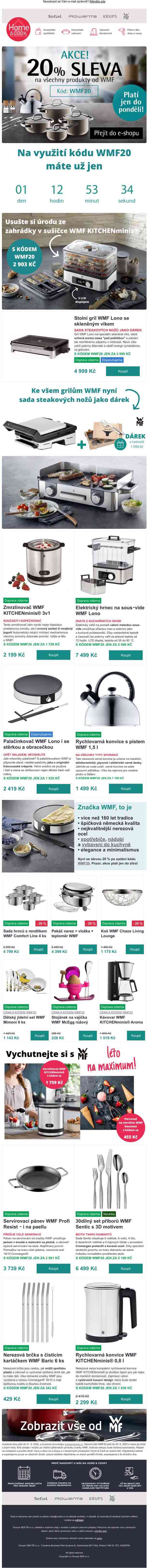 Čas běží. Kód WMF20 platí už jen den!