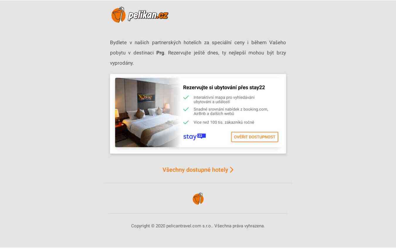 V destinácii Prg umíme zajistit výhodné ubytování
