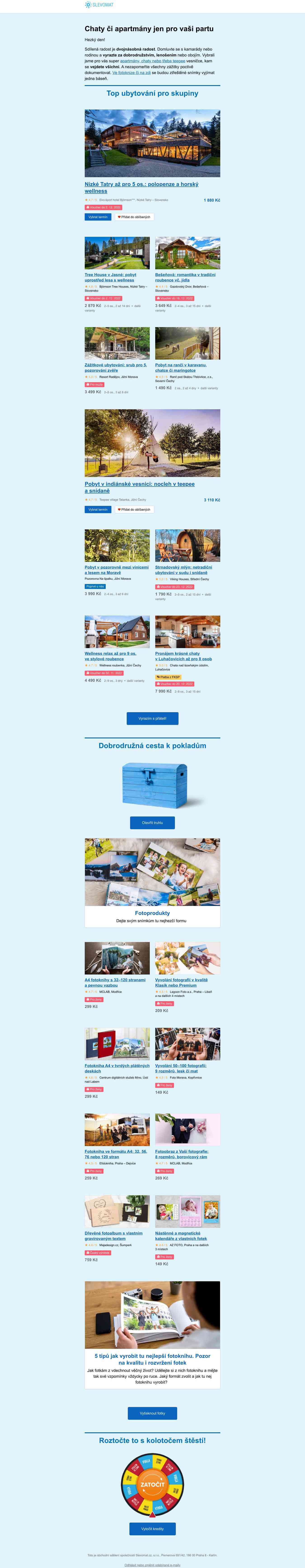 Kde si zamluvit chatu nebo wellness apartmán?