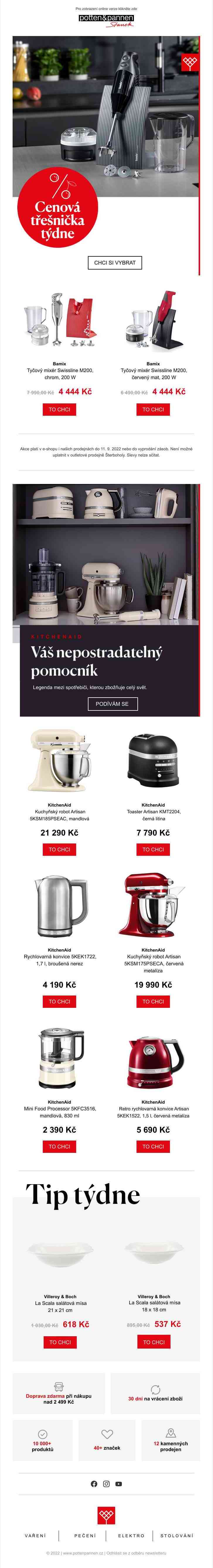 Mixér Bamix Swissline za 4 444 Kč!