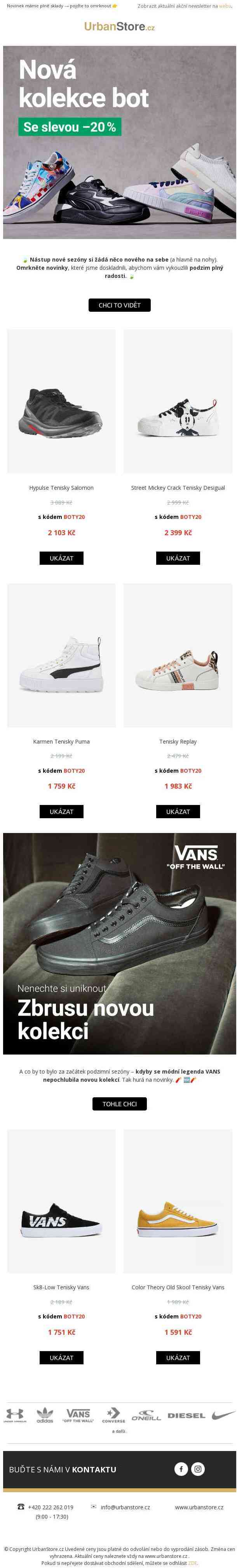Hle! Nové botky s 20% slevou 👟
