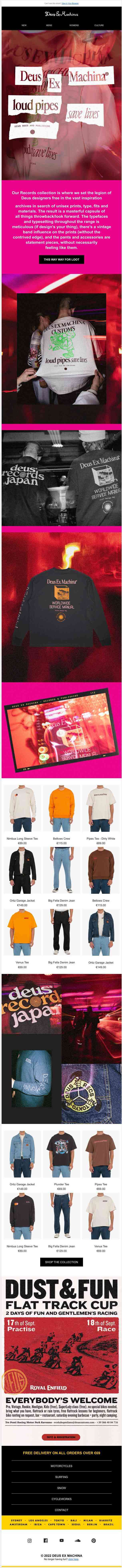 DEUS RECORDS NEW RANGE