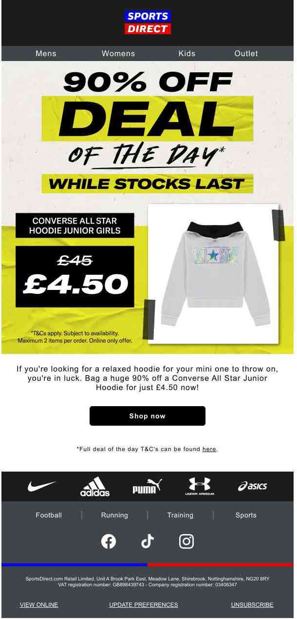 90% OFF CONVERSE HOODIE for them 🤩🌟