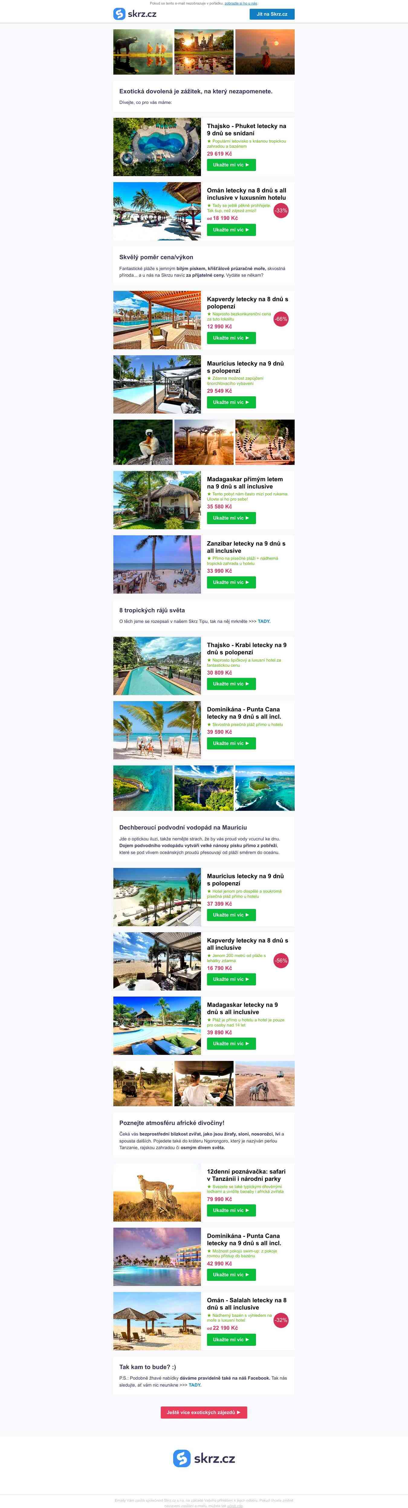 🌴🌊 Projížďka africkým safari, podvodní vodopád i
 Madagaskar přímým letem ►