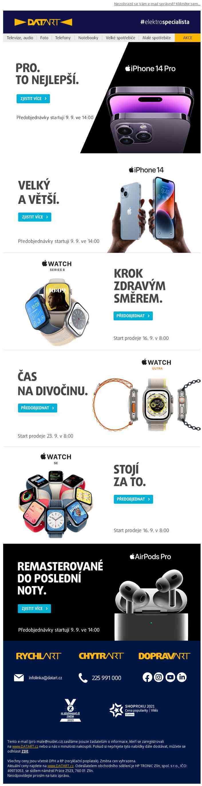 Přivítejte novinky Apple!