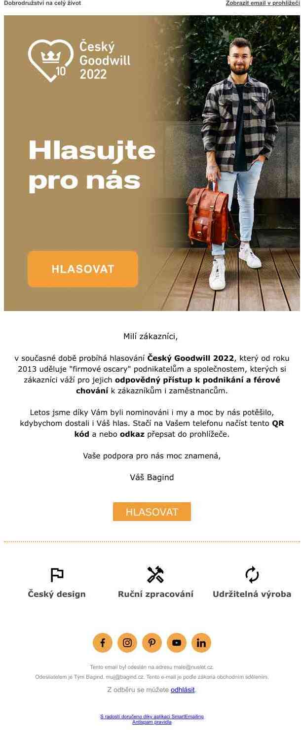 Právě probíhá 10. ročník ocenění Český Goodwill. 👀