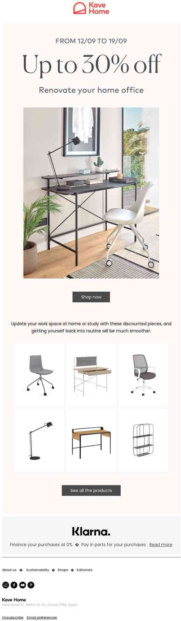 Discounted pieces to renovate your home office