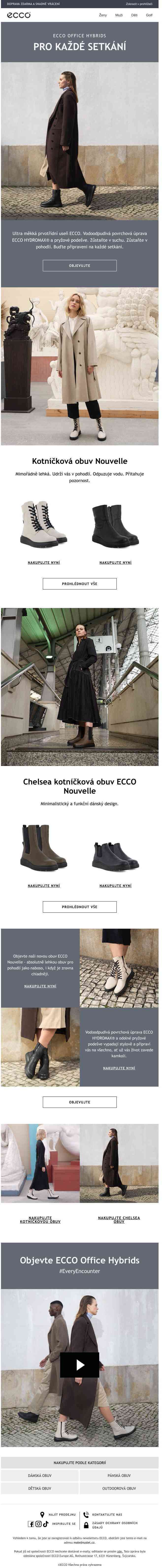 Objevujte kotníčkovou obuv ECCO NOUVELLE