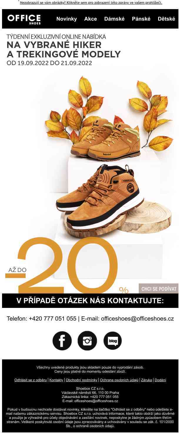 🥾Vyberte si trekingové a hiker modely se slevou až do -20%!🥾