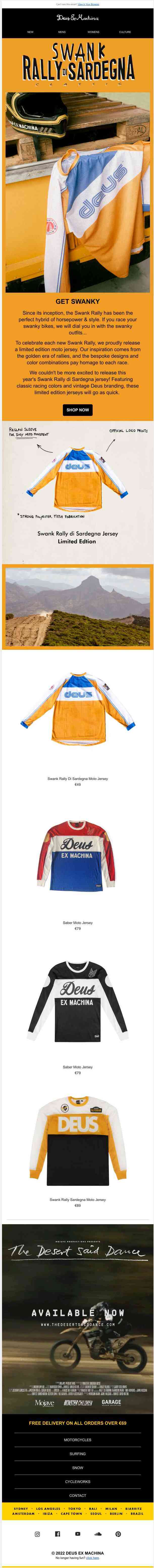 SWANK RALLY - LIMITED EDITION MOTO JERSEY
