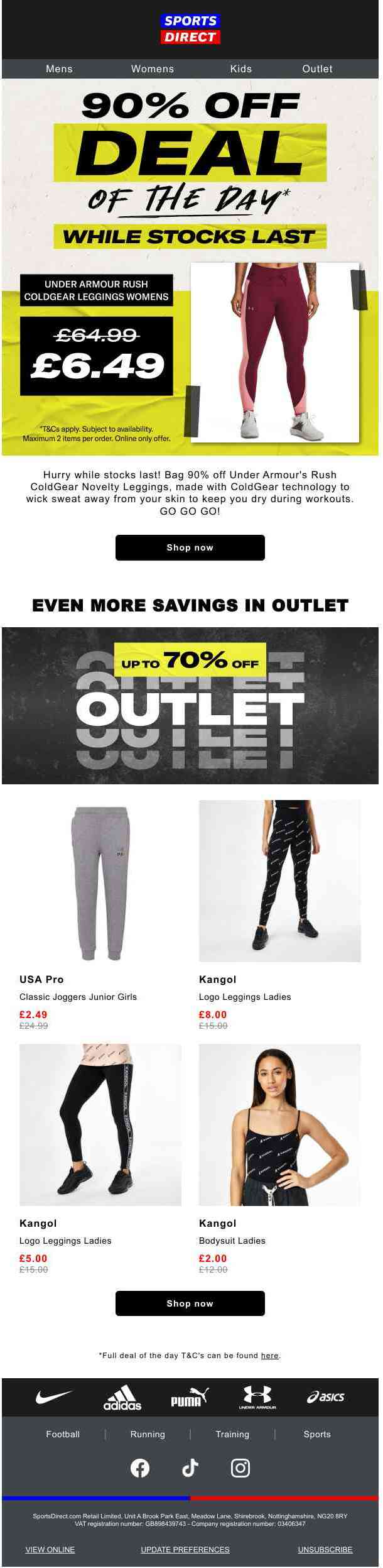 THIS JUST IN: 90% OFF UNDER ARMOUR DEAL 💥