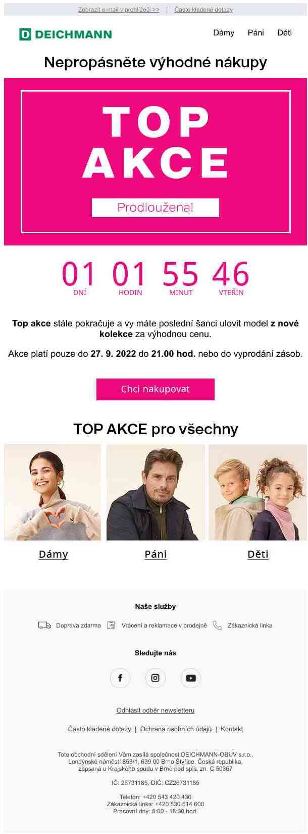 Top akce — poslední šance!