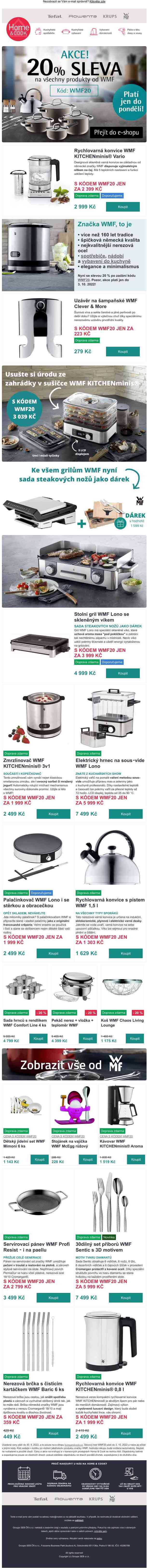 Sleva 20 % je zpět