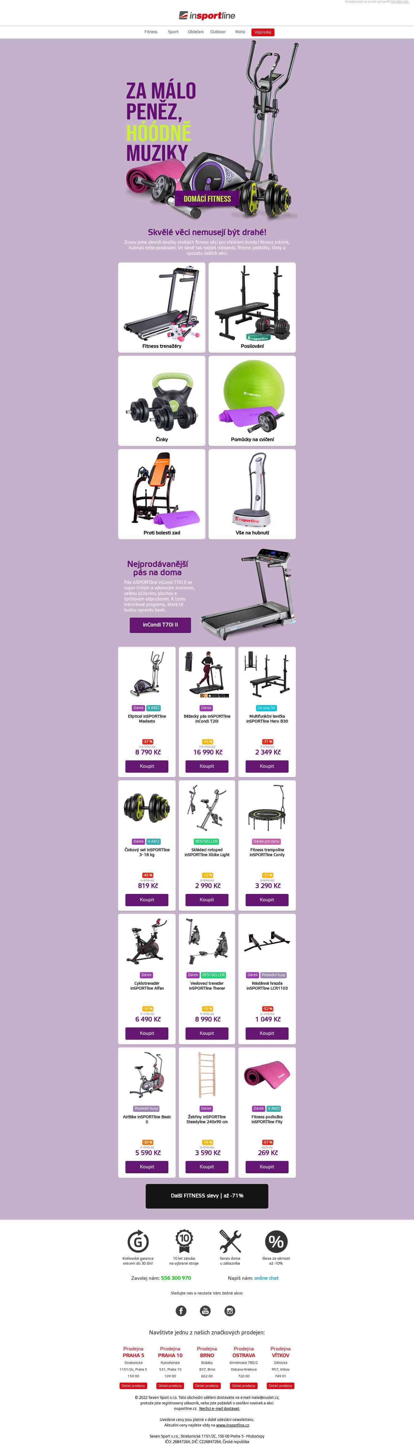 💪💪 Fitness SPECIÁL: Za málo peněz, hóódně muziky a slevy až -71%!