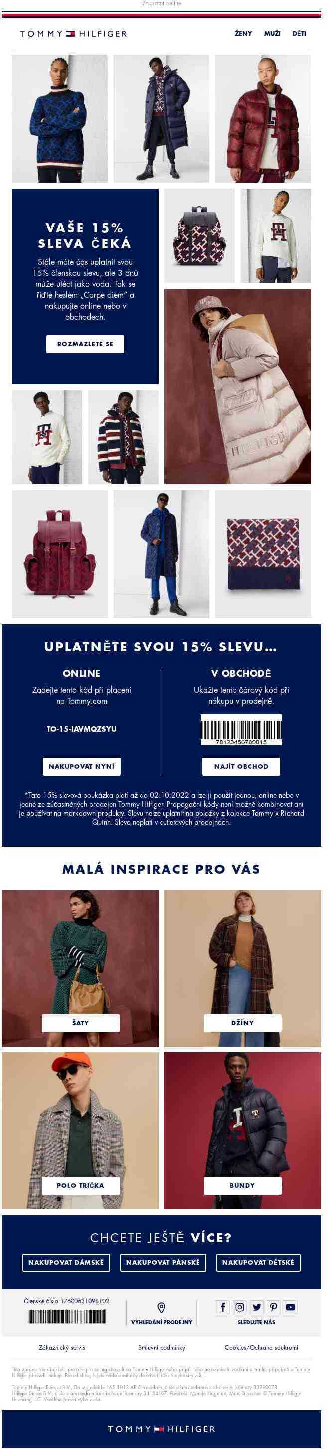 Vaše 15% členská sleva na vás už čeká