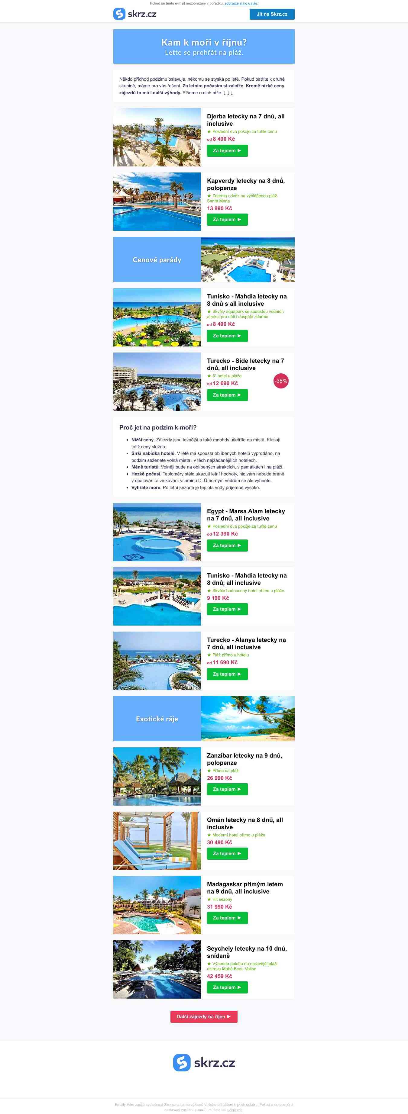 ☀️ Djerba za 8 490 Kč
 i exotický ráj | Prohřejte se na
 pláži ►