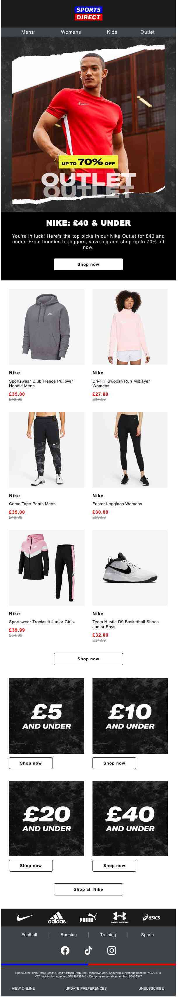 NIKE OUTLET: ALL THIS UNDER £40 🙌