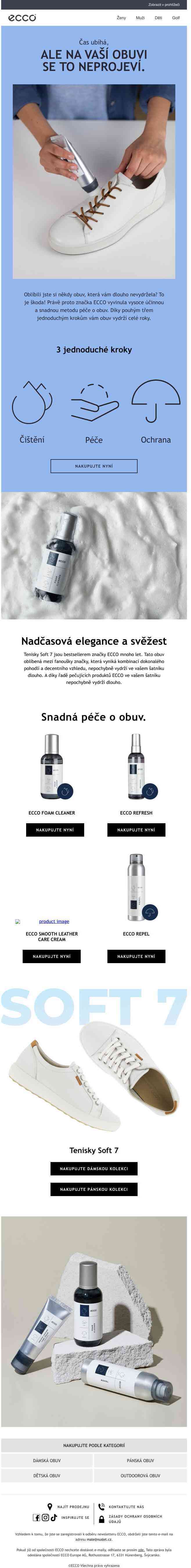 ECCO – snadná péče o obuv