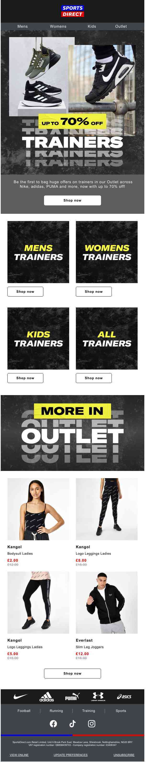 UP TO 70% OFF over 3000+ Trainers 🔥