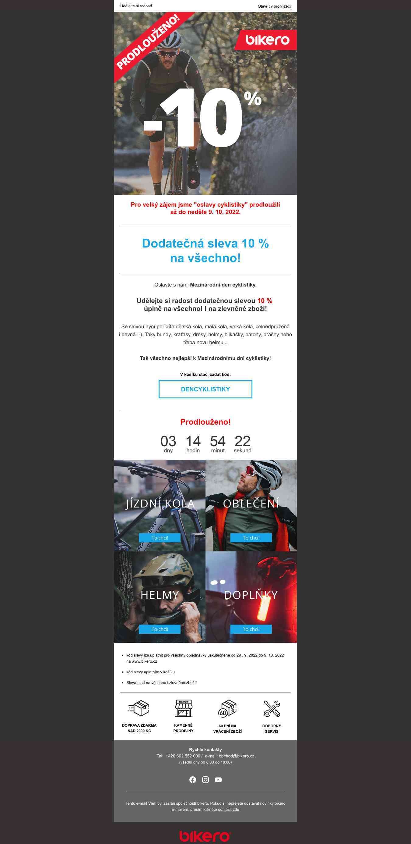 Prodlouženo! Dodatečná sleva 10 % na všechno!