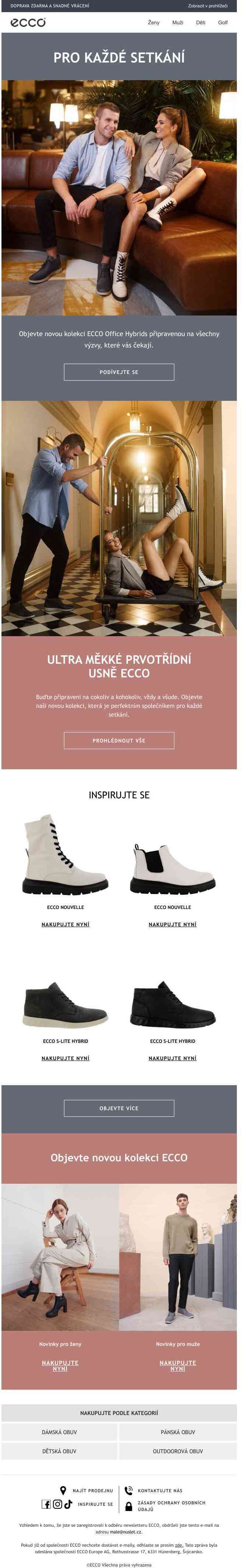 Objevte Andrein výběr | ECCO x Andrea a Tomáš Bezděkovi