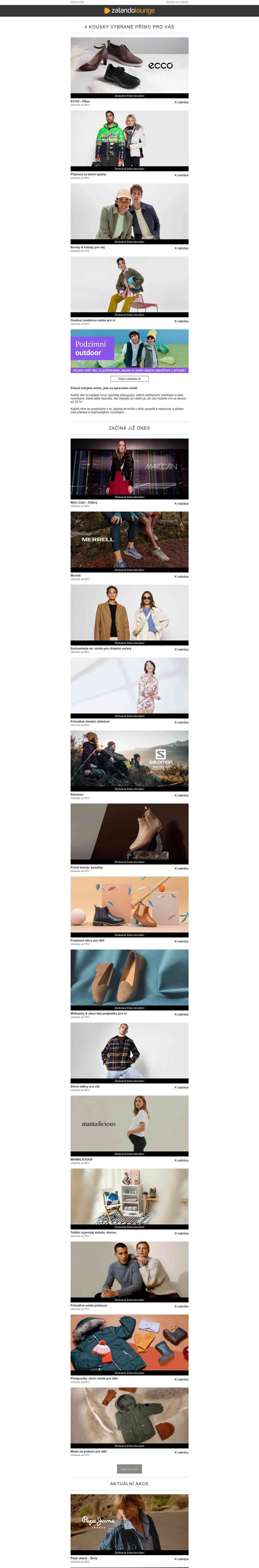 ECCO, Marc Cain a Merrell 🍁 Nově: podzim v přírodě