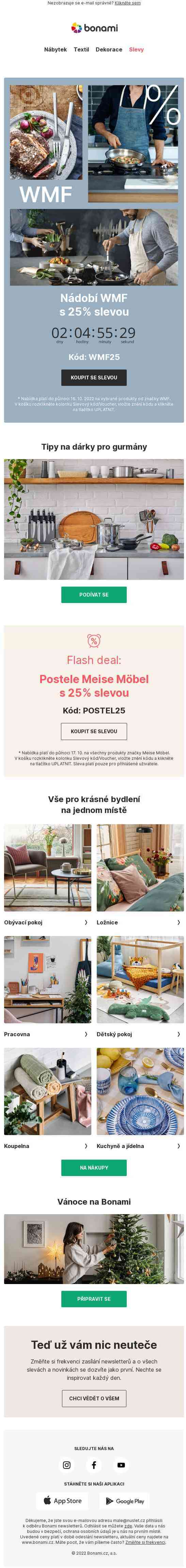 Končí v neděli | -25 % na nádobí WMF