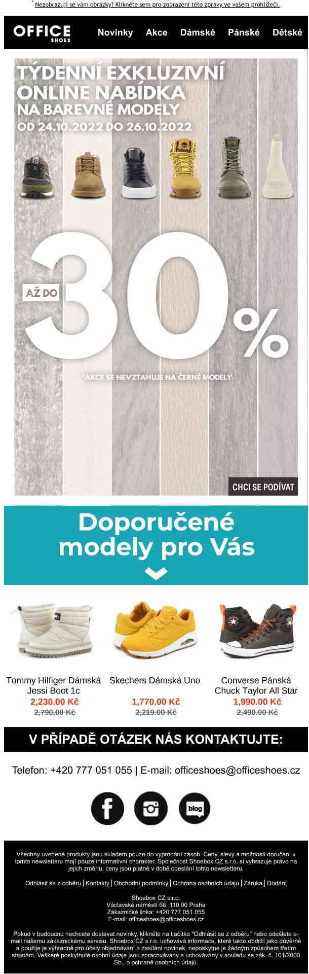 Až do -30% na barevné modely bot!👟🥾