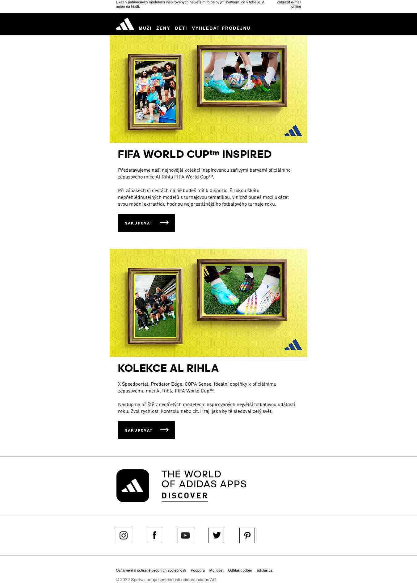 Prohlédni si univerzální kolekci FIFA World Cup™ Inspired, ve které se snoubí sport a styl