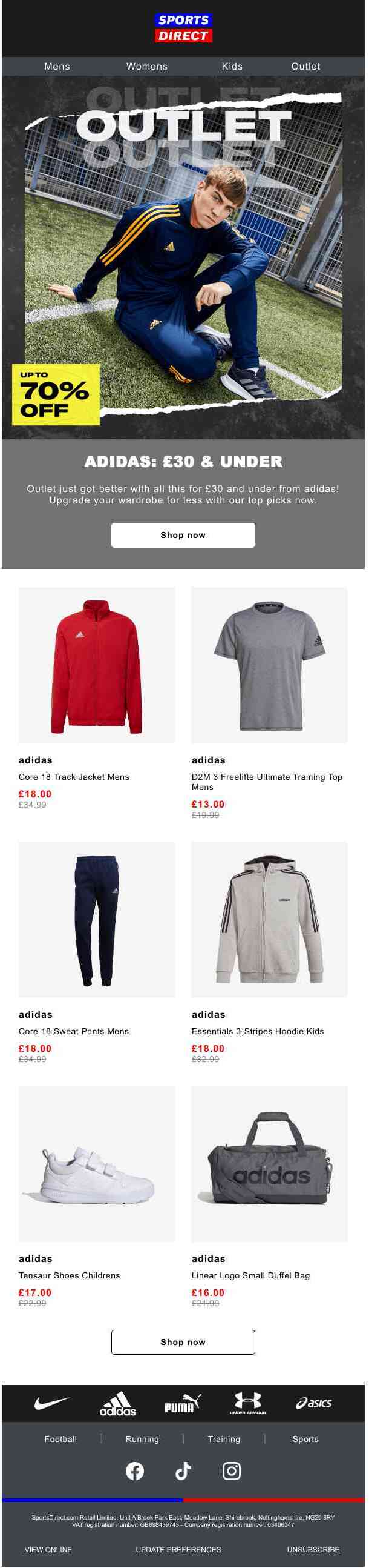 UNDER £30 adidas Outlet offers 🤯