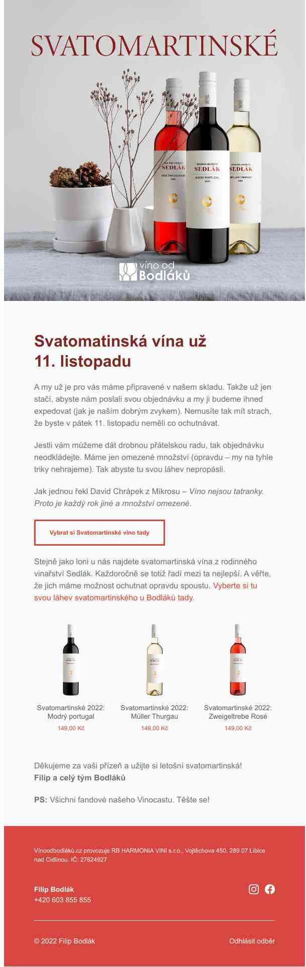 🍷 Svatomartinské 2022
 už příští pátek