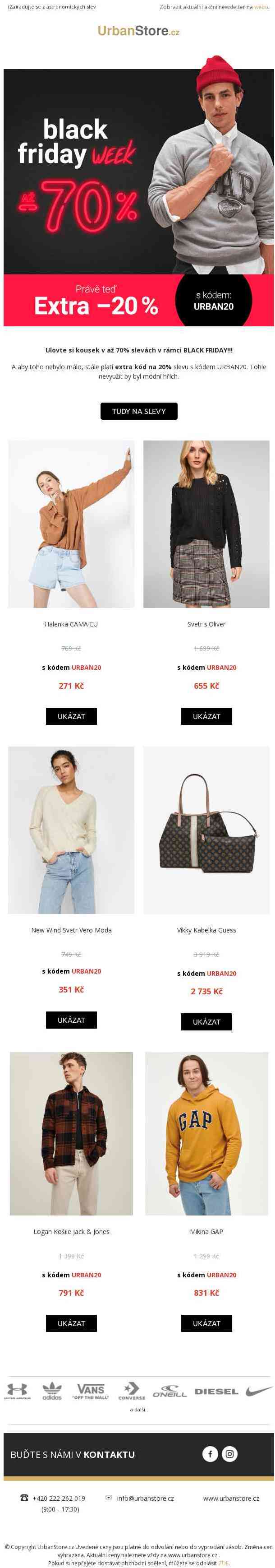 Až -70% slevy 🖤 Black Friday pokračuje