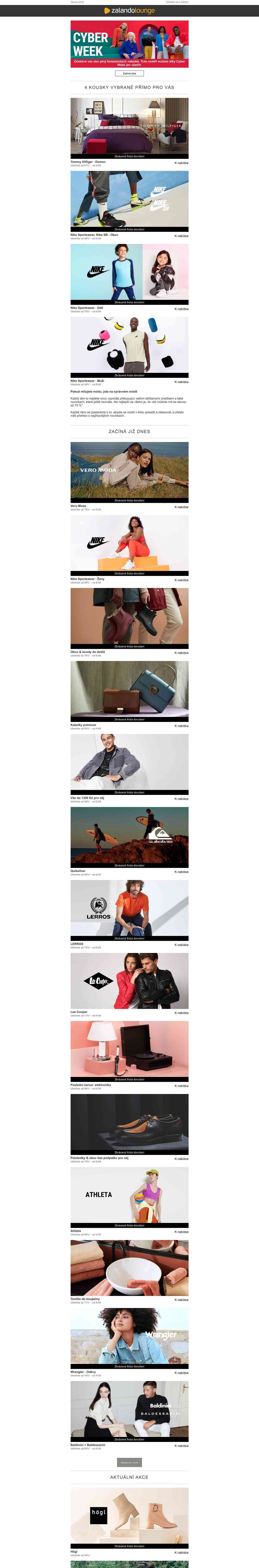Tommy Hilfiger, Nike Sportswear & Vero Moda čekají jen na vás