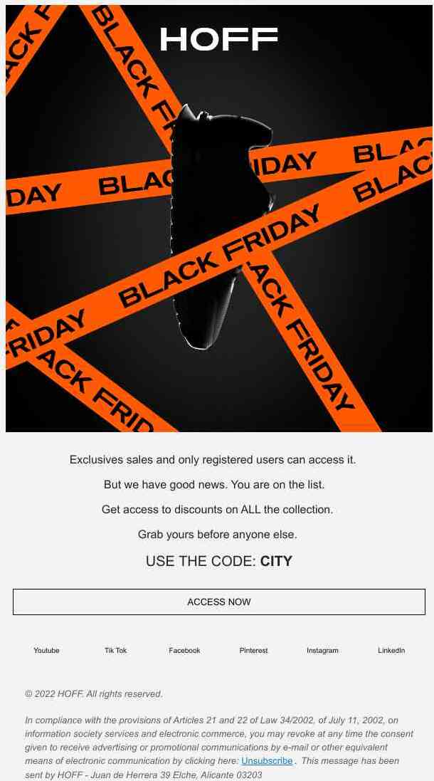 BLACK FRIDAY PRE-ACCESS. DISCOUNTS SITEWIDE