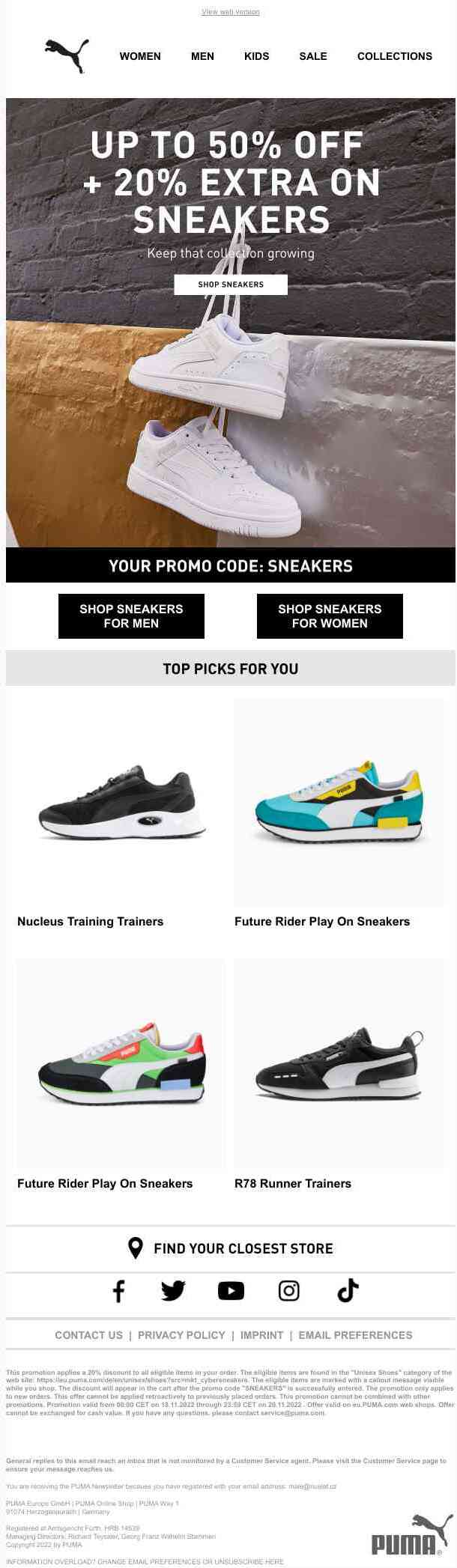 Exclusive: Get Up to 50% + 20% OFF* Sneakers
