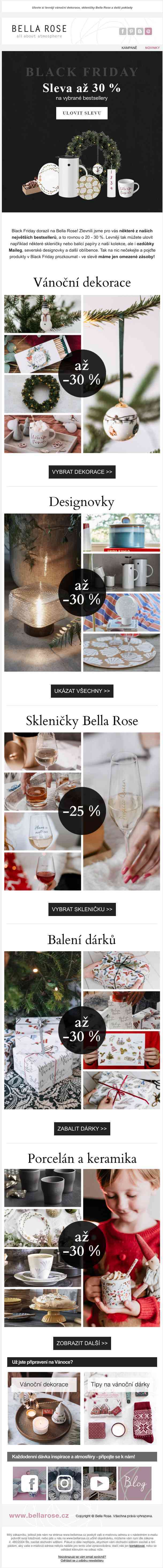 SLEVA až 30 % na vybrané bestsellery 💣 Black Friday na Bella Rose startuje