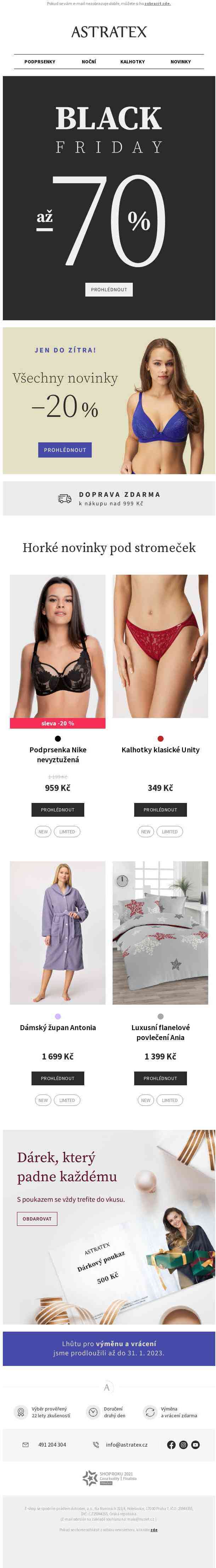 Black Friday | Do zítra všechny novinky −20 %