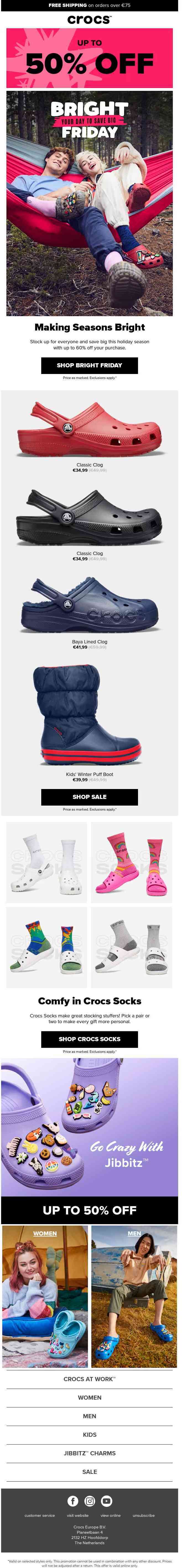 Bright Friday starts now! Get up to 50% off.