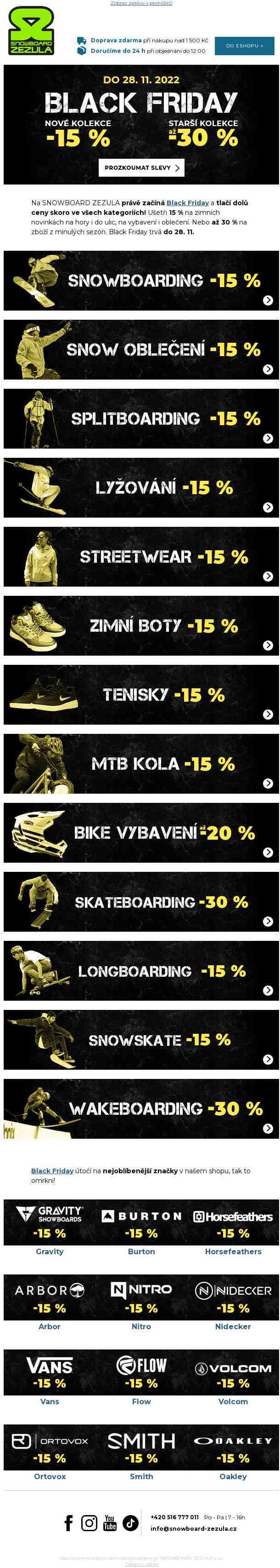 Black Friday přináši slevy skoro na všechno!
