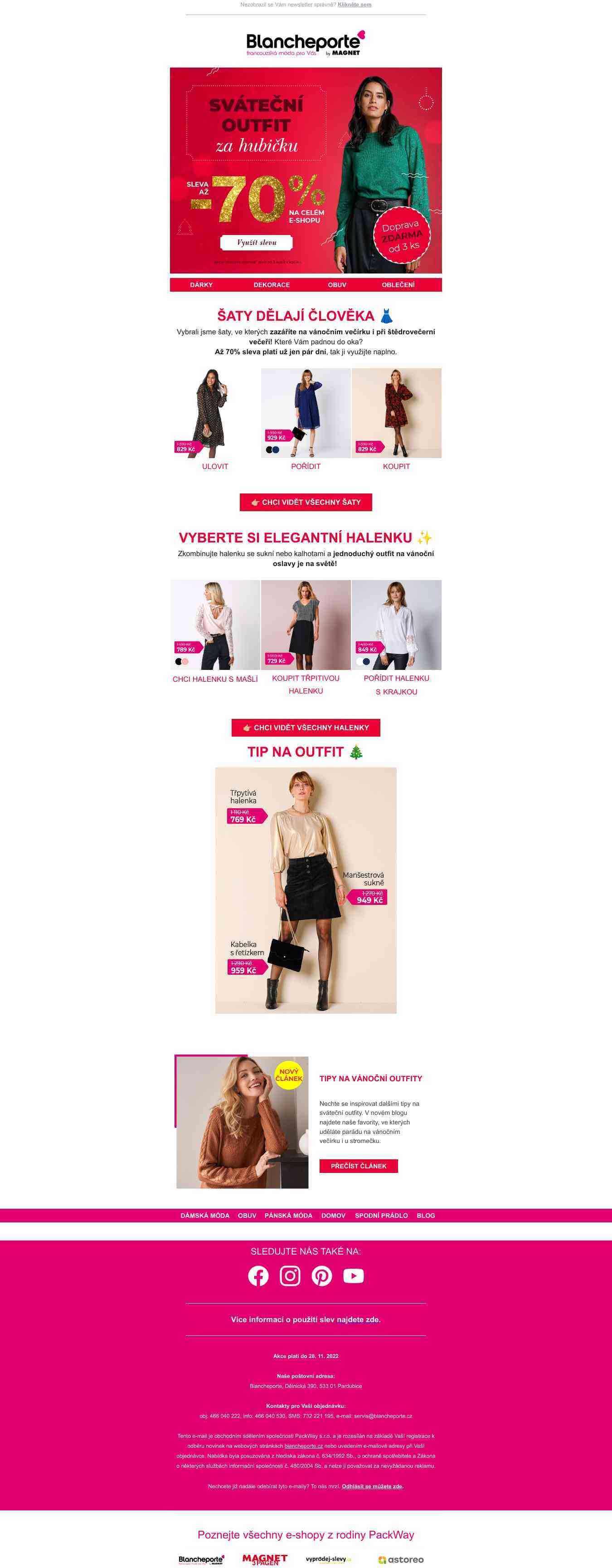 Vánoční dresscode se slevou až 70 % 🎄