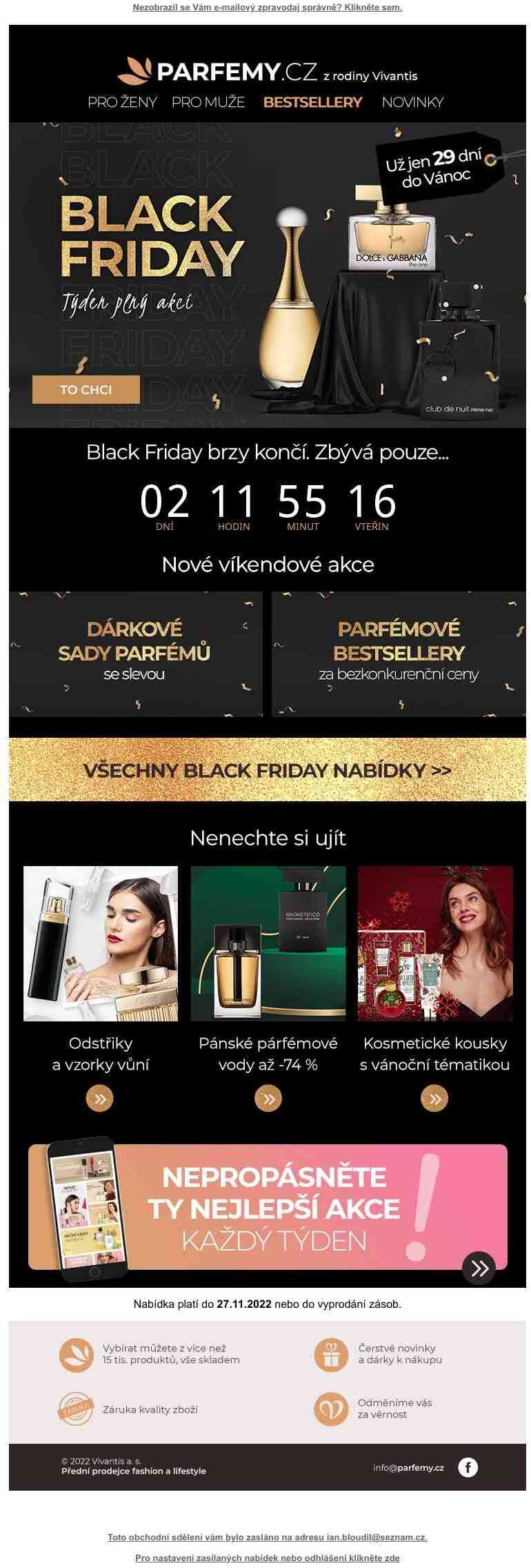Nepropásněte BLACK FRIDAY | Dárkové sady se slevou a bestsellery za bezkonkurenční ceny