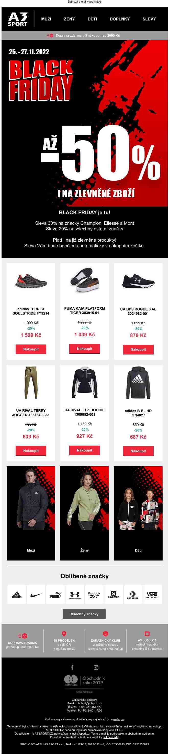 Slevy až -50%! To je Black Friday!