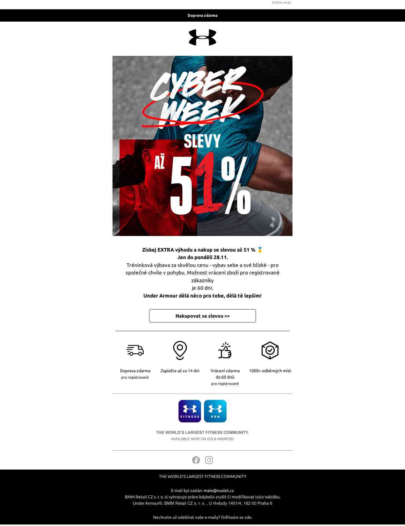 Cyber Week slevy až 51 % končí 🥇