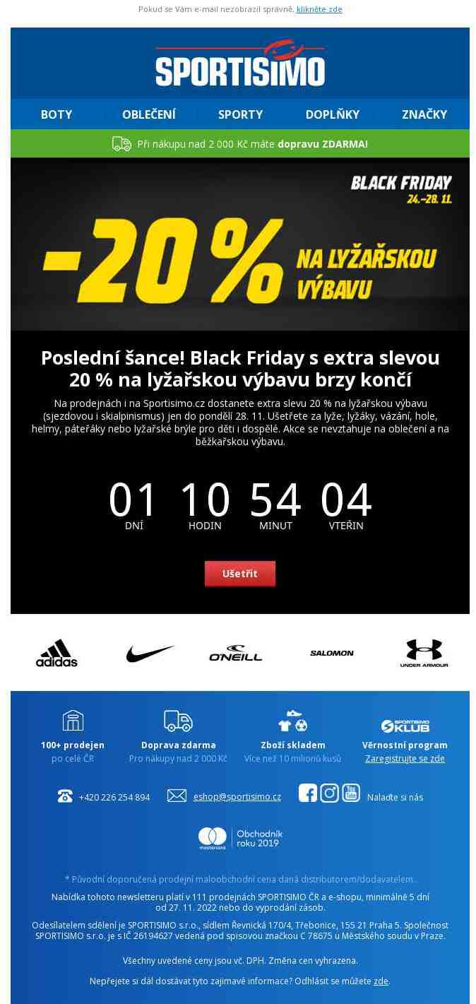 ⚫ Stihněte to! Black Friday (-20 %) brzy končí