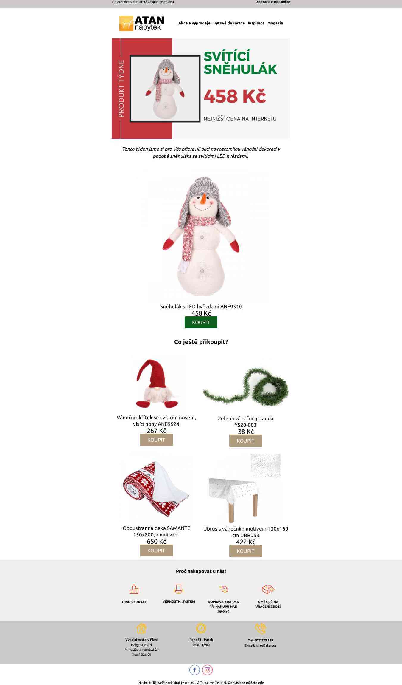 Produkt týdne ⛄ svítící sněhulák