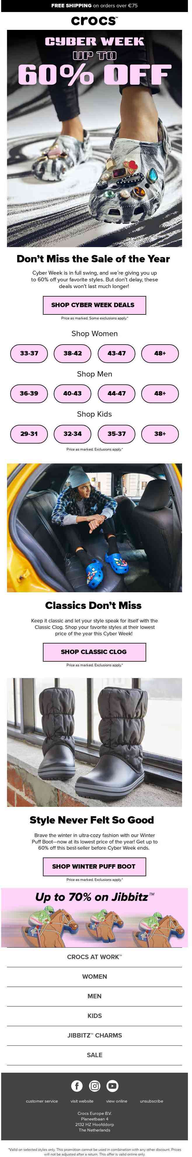 Deals don’t get better than this! Up to 60% OFF