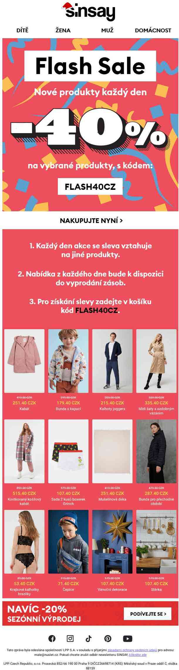 FLASH SALE -40%❗️ Každý den nové produkty 🤩