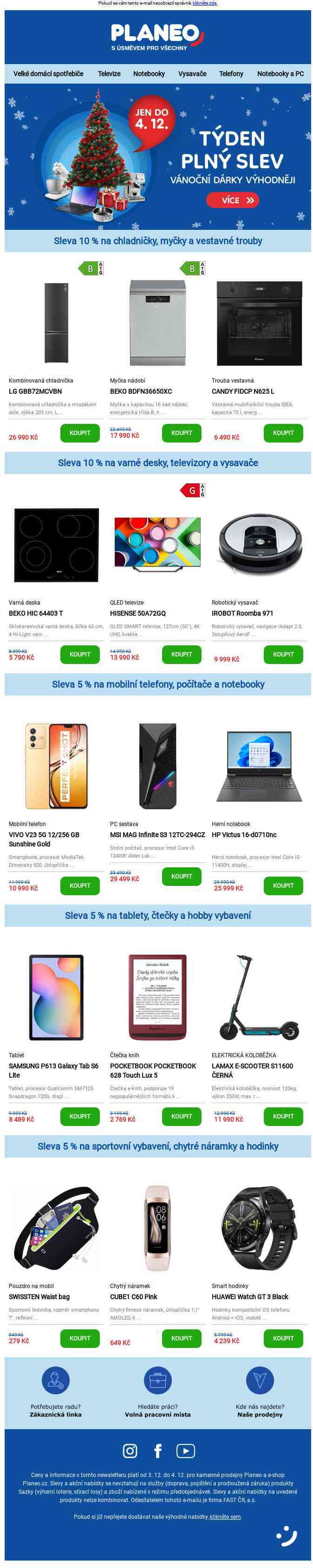 Týden plný slev se slevami až 10 %