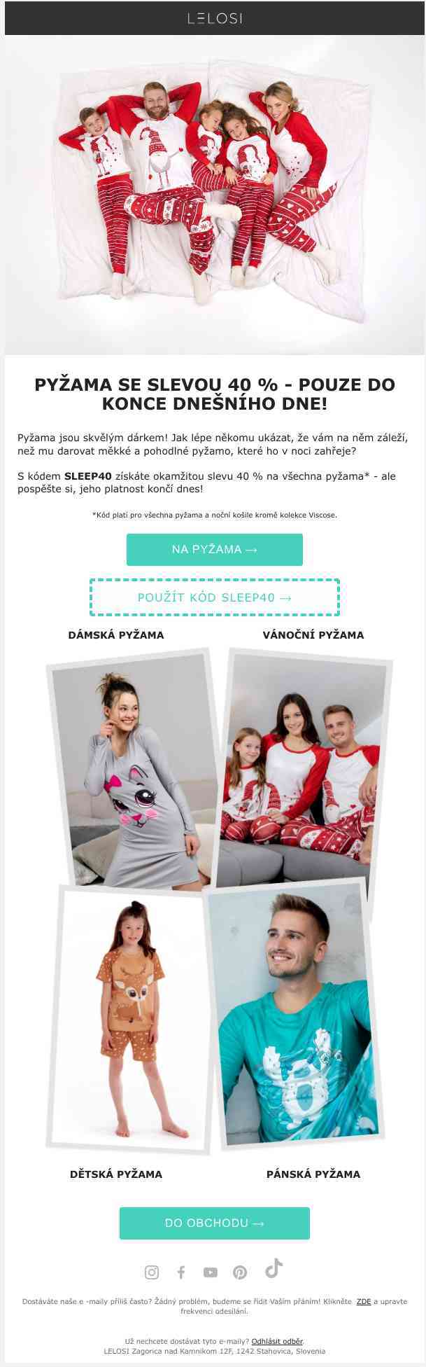 40 % sleva dnes končí!