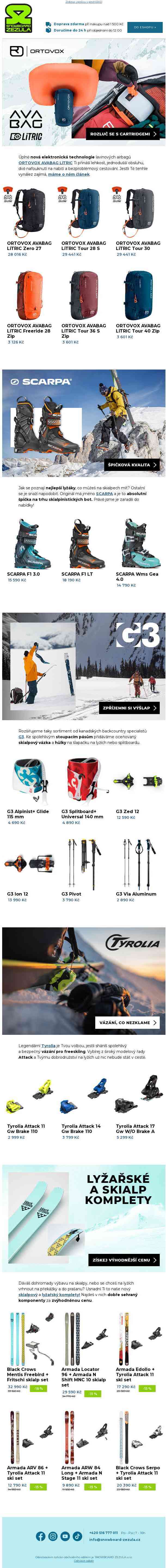 Zásadní milník v lavinové bezpečnosti: ORTOVOX AVABAG LiTRIC